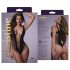 Christine - duboko dekoltirani mrežasti body - (crna) - XS-XL