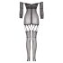 Christine - Prozirni mrežasti kombinezon - (crni) - XS-XL