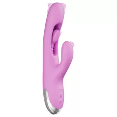   Good Vibes Only - vibrator s ručkom za klitoris s pokretnim prstom (ljubičasti)