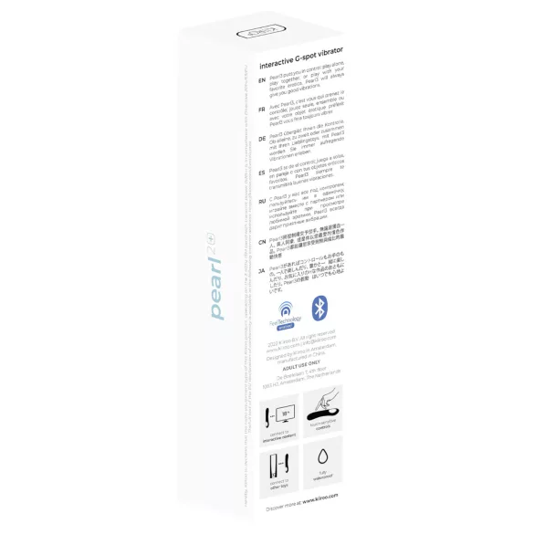 Kiiroo Pearl 2 - interaktivni, vodootporni G-točka vibrator (plavi)