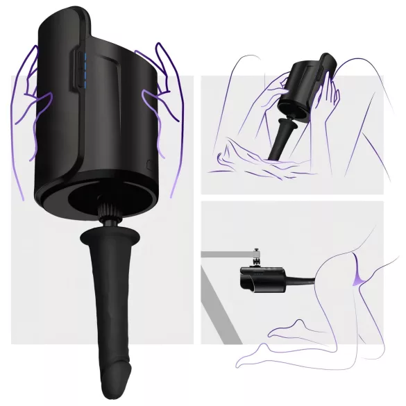 Kiiroo Keon - adapter za dildo - crna