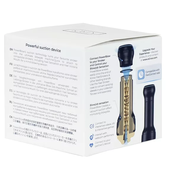 Kiiroo PowerBlow - masturbator sa usisnom funkcijom i pametnim dodatkom - crni