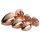 Sjajna Ljubav - set analnih čepova u obliku srca - rosegold (3 dijela)