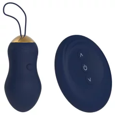   Goddess - nosivo jaje vibrator s daljinskim upravljačem (tamnoplavo)