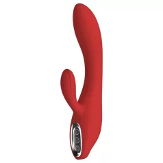   Red Revolution Sofia - vibrator s masažerom za klitoris - punjivi - crveni