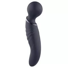 Glam - dvostrani wand vibrator (tamnosiva)