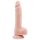 G. Dixx 7.6 - dildo sa vakuumom, s testisima - prirodan (19,5 cm)