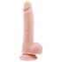 G. Dixx 7.6 - dildo sa vakuumom, s testisima - prirodan (19,5 cm)