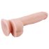 G. Dixx 7.6 - dildo sa vakuumom, s testisima - prirodan (19,5 cm)