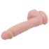 G. Dixx 7.6 - dildo sa vakuumom, s testisima - prirodan (19,5 cm)