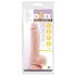 G. Dixx 7.6 - dildo sa vakuumom, s testisima - prirodan (19,5 cm)