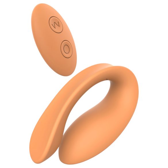 Glam – bežični parni vibrator s baterijom (narančasta)