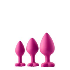   Flirts set za analni trening - analni dildo set (3 kom) - roza