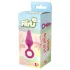 Flirts Pull Plug - mali analni čep - roza