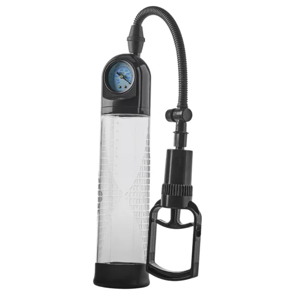 Ramrod Deluxe - penis pumpa s manometrom - prozirna