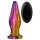 Glamour Glass - vrhunski, stakleni analni vibrator s radiom (u boji)