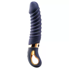 Goddess - rebrasti vibrator s grijanjem (tamno plavi)