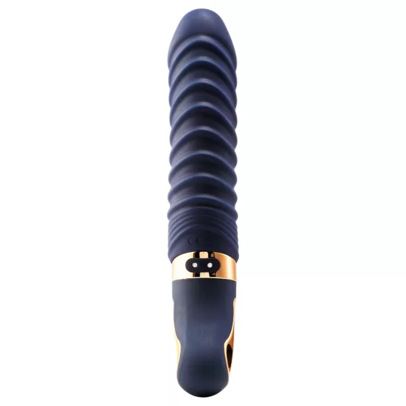 Goddess - rebrasti vibrator s grijanjem (tamno plavi)