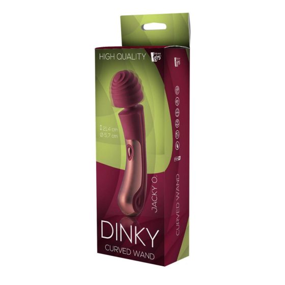 Dinky Jacky 0. Wand - punjivi vibrator za masažu (bordo)
