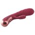 Dinky Jimmy K. Duo - akumulatorski vibrator s klitoralnim krakom (crveni)