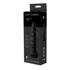   Dark Desires Regina - analni vibrator na baterije, na navijanje (crni)