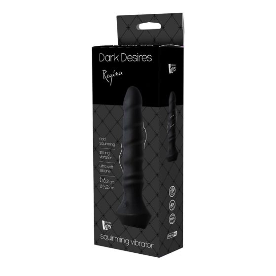 Dark Desires Regina - analni vibrator na baterije, na navijanje (crni)