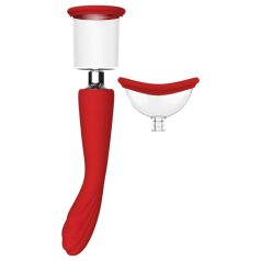   Crvena Revolucija Georgia - G-točkovni vibrator i pumpa za vaginu (crvena)