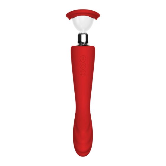 Red Revolution Georgia - bežični vibrator G-točke i vaginalna sukcija (crveno)