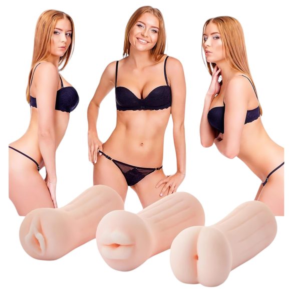Djevojka iz susjedstva Tina - realistični masturbator set (prirodna)