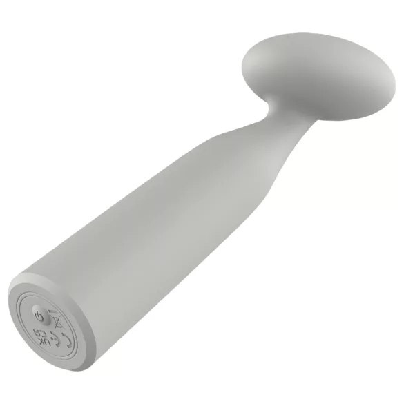 Nude Luna - mini wand vibrator na punjenje - siva