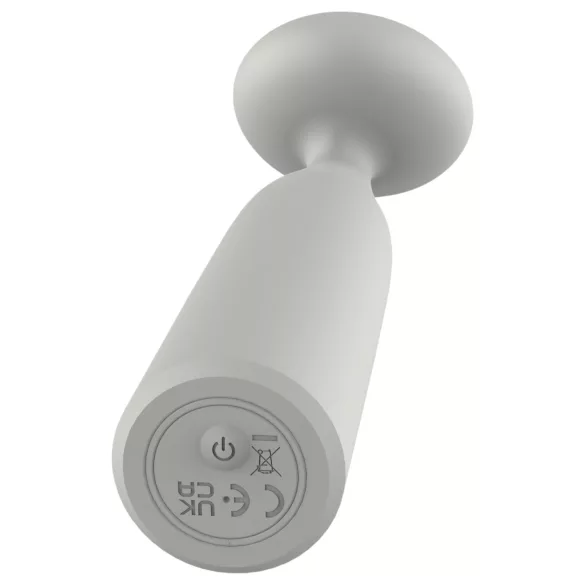 Nude Luna - mini wand vibrator na punjenje - siva