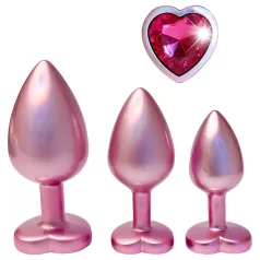   Dreamtoys Gleaming Love - set analnih čepića sa srcima (ružičasti)