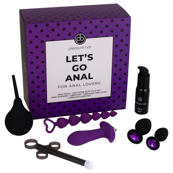 Pleasure Box Let's Go Anal - komplet za analni užitak, 7 dijelova