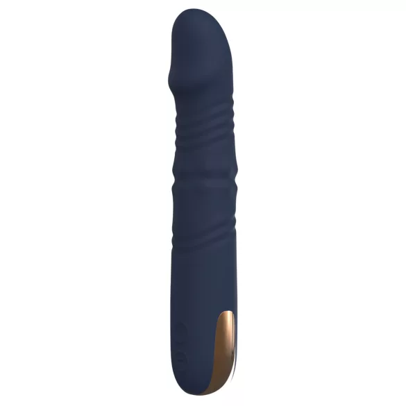 Goddess - rotirajući vibrator s kuglicama za potiskivanje (tamnoplavi)