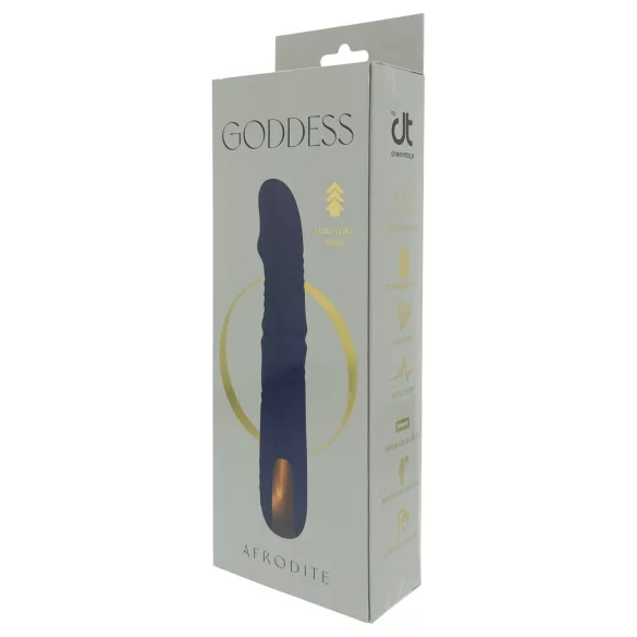 Goddess - rotirajući vibrator s kuglicama za potiskivanje (tamnoplavi)