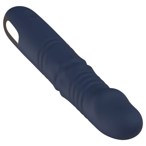 Goddess - rotirajući vibrator s kuglicama za potiskivanje (tamnoplavi)