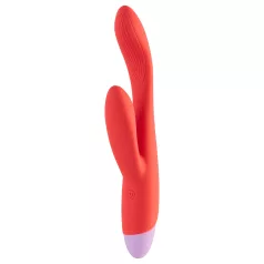 Dreamtoys - Vibrator za G-točku i klitoris - silikon crveni