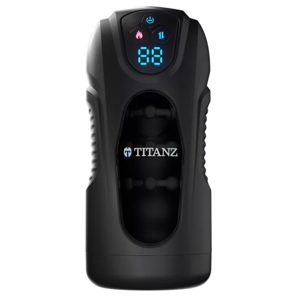 Titanz Ultimate Heat & Thrusting - automatski masturbator (crni)