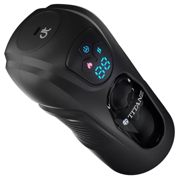Titanz Ultimate Heat & Thrusting - automatski masturbator (crni)