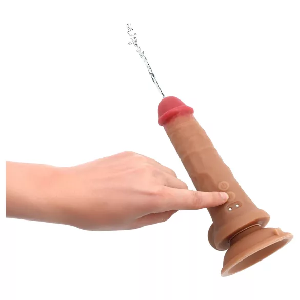 Kiotos Cox Power - vibrirajući izbacujući dildo s daljinskim upravljačem (naturalan)