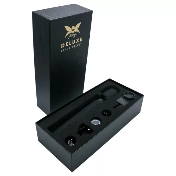 Pixey Deluxe Black Velvet - čarobni štapić vibrator L (crni)