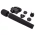 Pixey Deluxe Black Velvet - čarobni štapić vibrator L (crni)