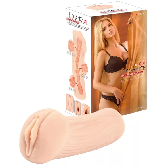 Kokos Elegance 01 - realistični masturbator vagina - natur