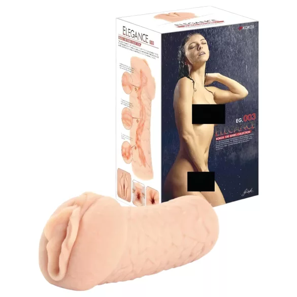 Kokos Elegance 03 - realistični masturbator vagina - prirodna boja