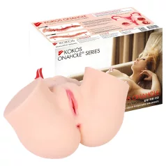 Kokos Onahole - realistični torzo masturbator (prirodni)