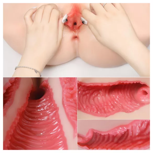 Kokos Vanilla 004 - realistični torzo masturbator - prirodna boja