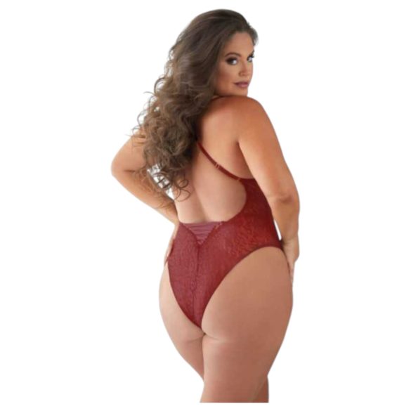 Allure - tijelo s uzorkom leoparda (crveno)