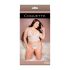 Coquette - čipkasti donji veš set - bijela (XL)