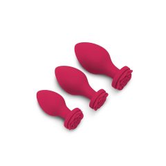   Secret Kisses Rosegasm - analni dildo set - crveni (3 dijela)