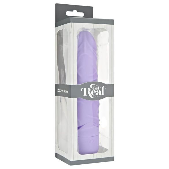 Classic Get Real - realistični vibrator - silikon - ljubičasta